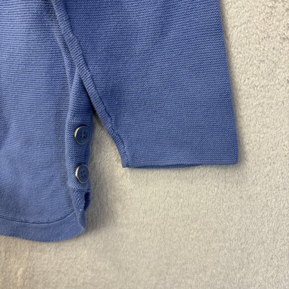 Lot of 2 Talbots Knit Sweater Womens Medium Blue Pink Button Hem Top Long Sleeve - Picture 11 of 16